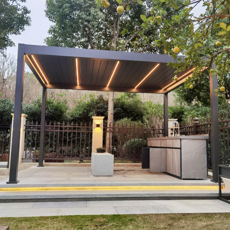 Motorizovaná pergola s dálkovým ovládáním Flip Louver